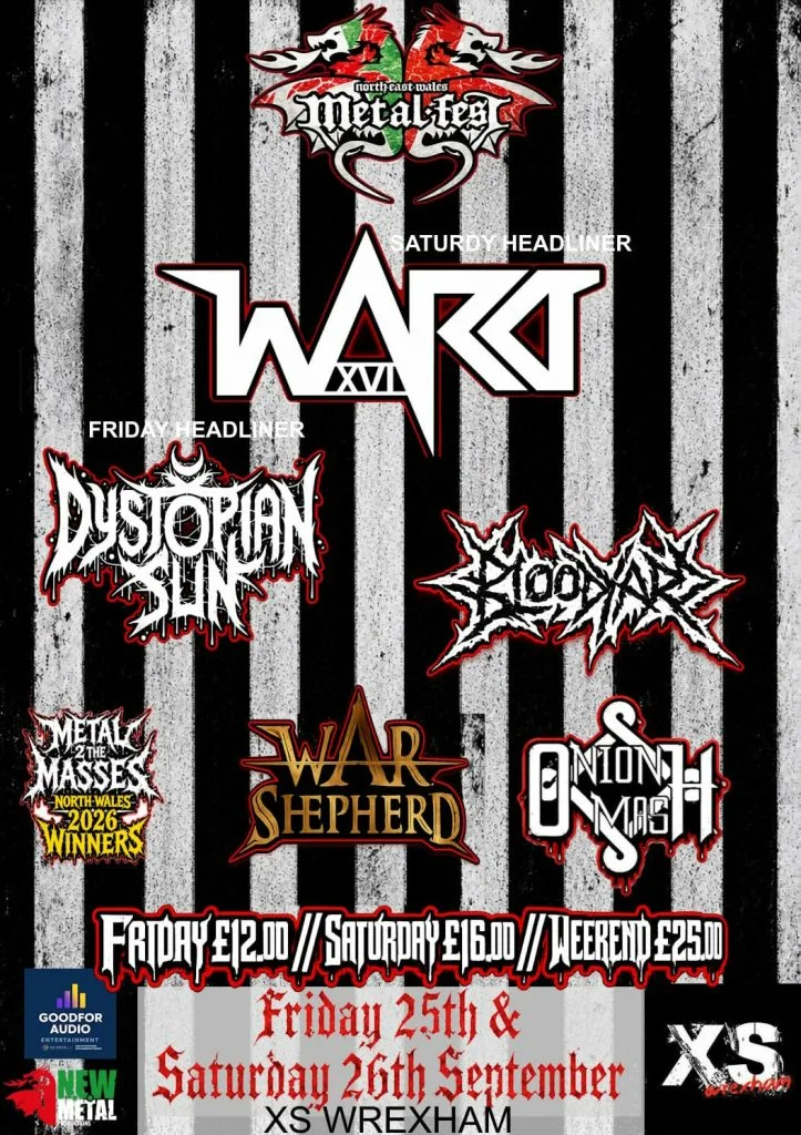Ward XVI to headline Metal Fest Wrexham